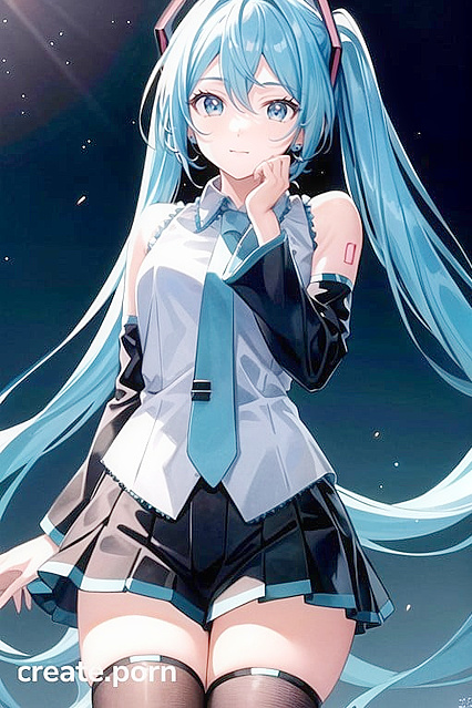Hatsune Miku, Hot Waifus Touching Faces and Fucking in a Steamy Hentai Session