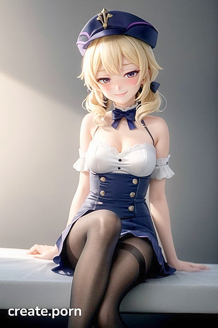 3D Hentai Action - Dirty-Footed Bitch Sits Down to Tease with Her Pussy