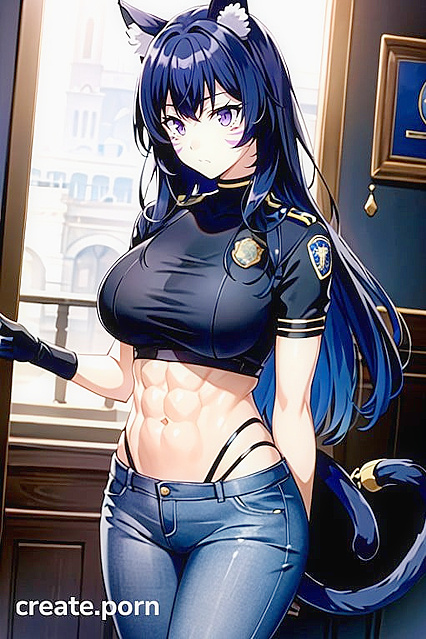 Horny Muscle Dude Pounds Busty Cop in Steamy Hentai Action