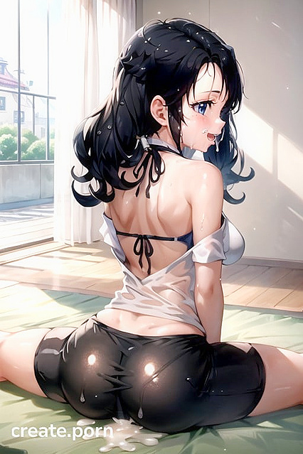 Wet-Ass Clothes, Videl’s Juicy Split Rear View Action in Dragon Ball Z Hentai Sex