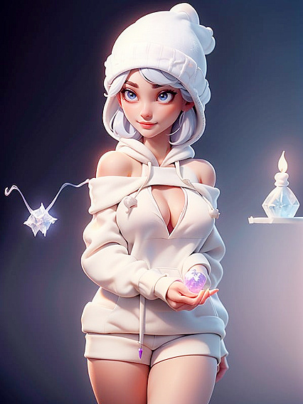 White-Haired Chick with Natural Tits Gets Pounded Standing Up