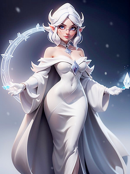 Sorceress Casts Ice Spells While Getting Pounded Hard