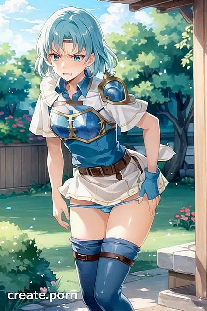 French Maid Lifting Skirt, Pulling Down Panties in Wild Hentai Sex Scene