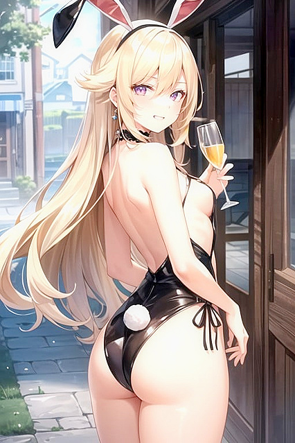 Drunk, Fischl Shows Off Her Ass and Winks Seductively in Hentai Sex Fest