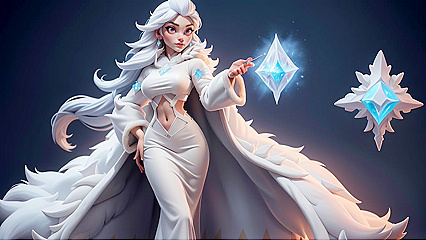 Frosty Fucking Sorceress in a Fur Coat Casts Magic Spells While Getting Pounded Hard