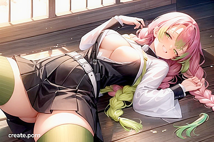 Insane, Multi-Colored Hair Hentai Babe Gets Pounded Like a Fucking Champ