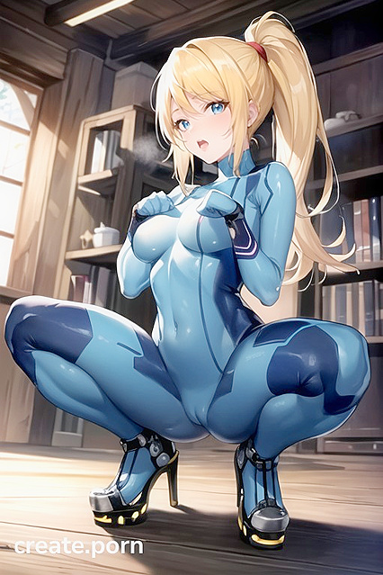 Samus Shows Off Her Rounded Ass in Naughty Metroid Hentai Action