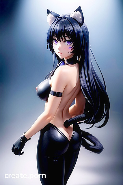 Naked Cat-Eared Babe Rides a Muscular Dick in Insane Hentai Porn Action