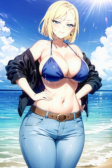 Amazing Hentai - Busty Babe Takes It Hard from Behind, Standing Up, NSFW