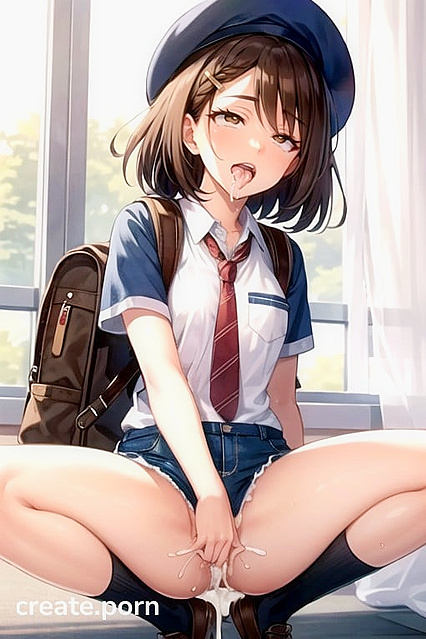 Skinny Juliana Squeezes Tiny Tits While Masturbating to a Hefty Creampie Ahegao