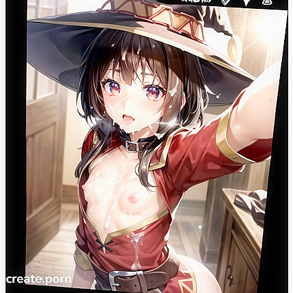 Megumin's Isekai Cumshot Chaos - Explicit NSFW Ecstasy