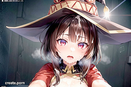 Megumin's Isekai Cumshot Frenzy - Exploding Pleasure in Explosion-licious Detail