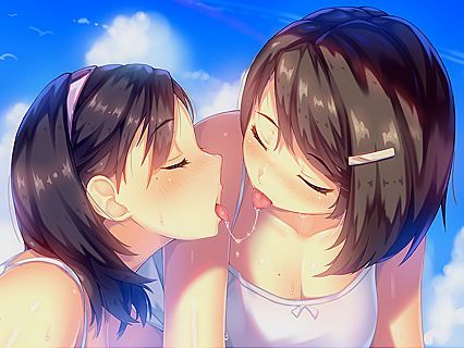 Slobbering Sluts Get Soaked in Salivary Slickness - HENTAI XXX PIC