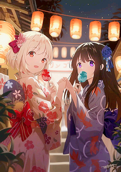 Hentaified Chizuru & Takiyama Slutting It Up On Their Date