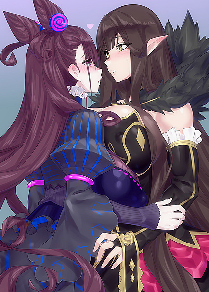 Hentaified Foursome - Murasakilicious Pussy Lips & Slim Legal Blonde DP