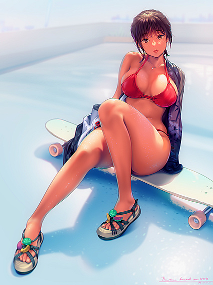 Drainin’ ass in empty hoodpool – Hentaicat XXX pics