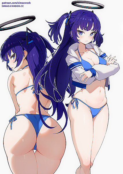 Holy shit!, Yuukas H-bomb ass is killing me softly! Get your paws on this XXX pic of her rocking some hot hentaibiki!