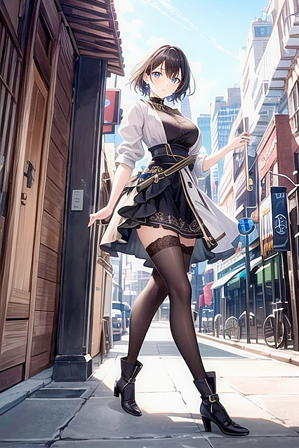 Bust Shot Erotic Anime Adventure in New York City Hentai AIPorn