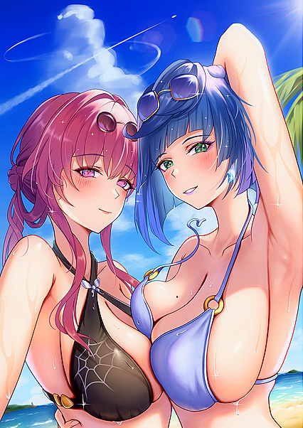 Hella Hot HentaixYlana Bust Outta Their Bilinis for Some Serious XXX Action!