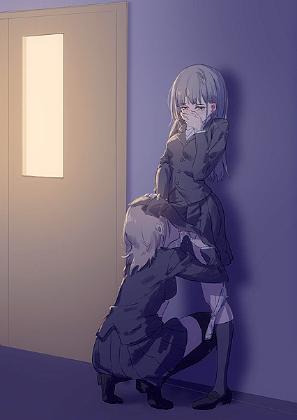 Pounding my pud at work - Hiking up skirt for some hot hentaixXx action!