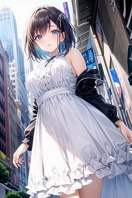 African Beauty Gets Her Busty Assets Featured in New York Hentai Picture