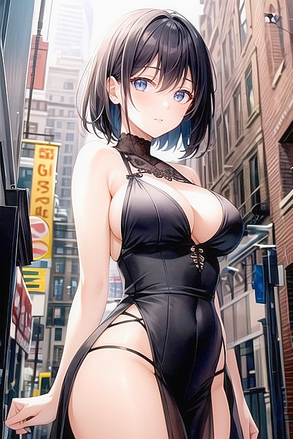 Bust Shot Bliss – African Beauty in New York City Hentai Adventure