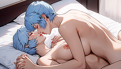 Naked Juniors Hold Hands in Intimate Hentai Images