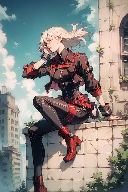 Alisa Ilinichina Amiella from God Eater Poses Sexily Amidst Ruined Cityscape