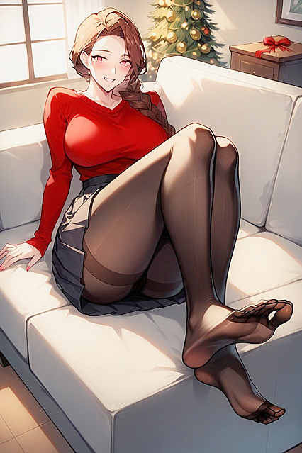Shrunk Down with Super Ample Breasts and Perfect Feet in Hentai AI Picture