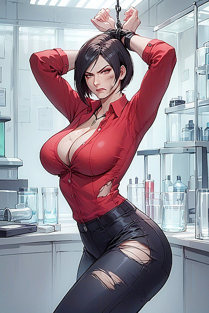 Dirty Body Lab Experiment Stares ly at You in Hentai Picture