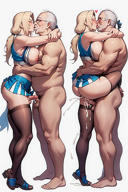 Ugly Old Man Engages in Full-Body hentai Sex dengan Hot Partner