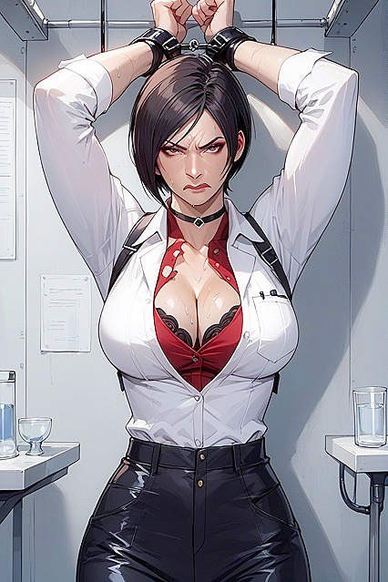 Sweaty Lab Experiment Ends with Arms-Up Hentai Ecstasy