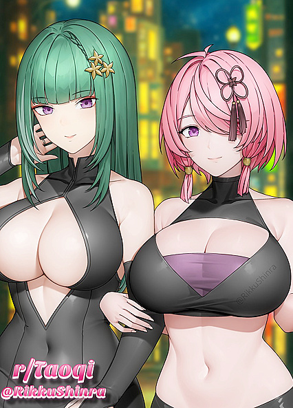 Hentaified Twin Sister Fuck Fest - Bailey Jaymes vs Tawny Fox