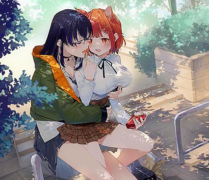 Holy Fuckin’ Hotties! Sweatty Chicks Succulently Licking on Sticky Poppycock