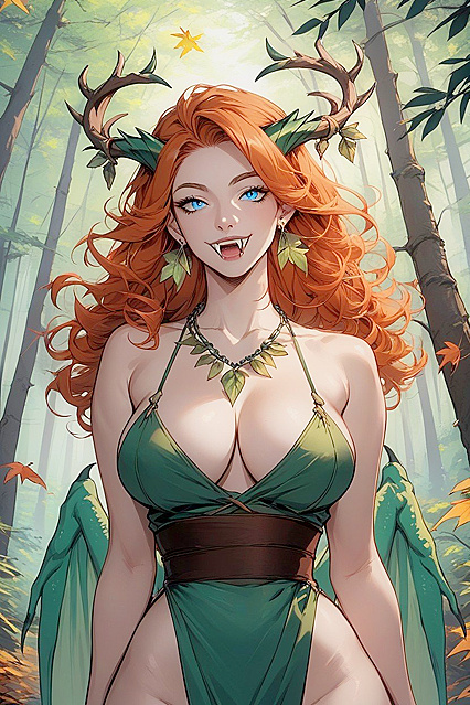 Vampiric Beauty with Pale Skin and Blue Eyes Seducing in hentai AIPorn