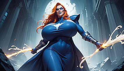 Ghost Rider Fucks Chaotic Hell Goddess with Giant Tits and  cumshot