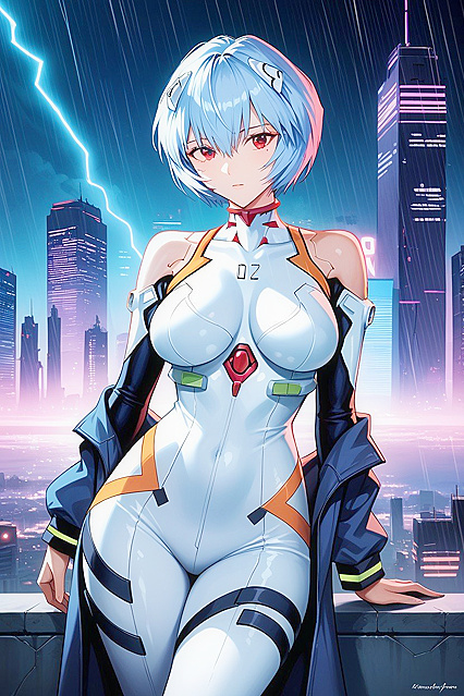 Ultra-Detailed Cyberpunk Hacker Art in Seductive Hentai Images