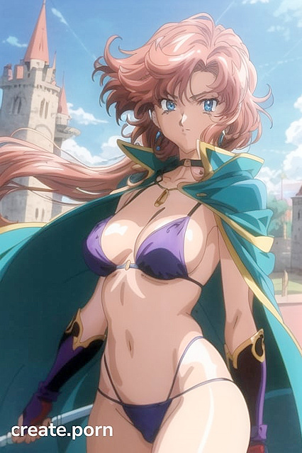 Blonde With Long Flowing Hair Wears Circlet for Steamy Hentai Picture