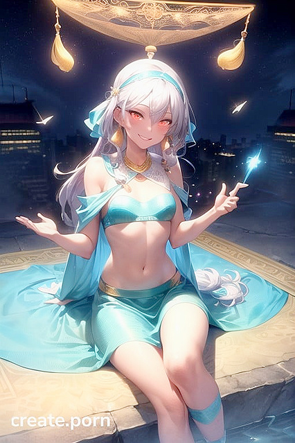 Blushingly Mischievous Eyes Locked on You in Cute SFW Hentai Images