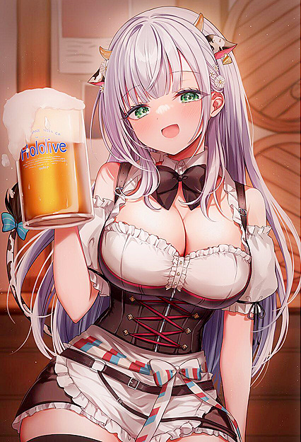 Holy shit! Check out these hugenormous tittays on this cutesy-pie bustylatinamama with her sexymaiddressfantasy!