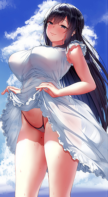 Horny AF Babe in Sexxxy Lace Wedding Gown Fucking Hard on Blue Sky Day