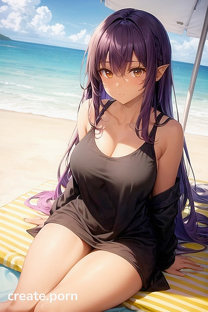 Demon Girl 18+ with Brown Eyes and Dark Skin Wears Oversized "Rebirth of the Demon Kingdom"