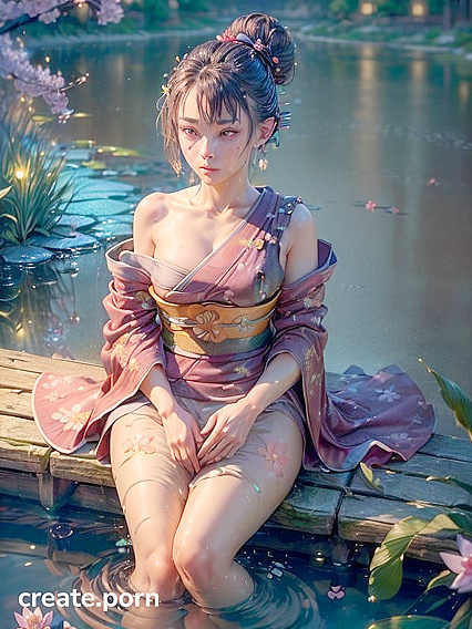 Cherry Blossom Aroma Enhances Her Detailed Facial Features in Realistic Hentai Images