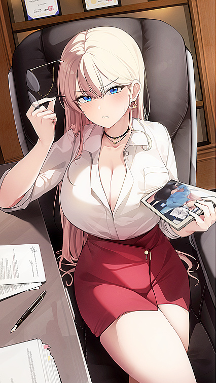 Horny Blond Babe Gets Fucked at Work - HENTAI XXX PIC!