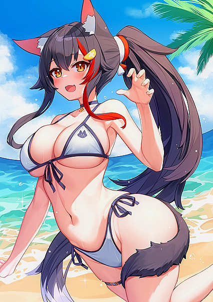 Hentaified Ookamiiiii! XXX Pics of Wolf Girl in Heat!