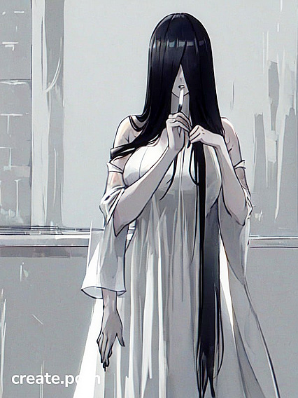 Sadako from Ringu with Malformed Limbs in Disturbing Hentai Images