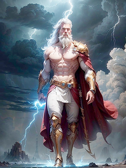 Man Bound by Tesla Coils During Stormy Night Pleasure Ai Hentai Image