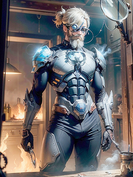 Inventing Pleasure – Welding Smoke and Fire Heat Up Accurate Body Hentai Picture