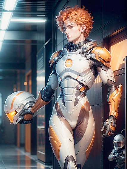 Racing Through Blurred Worlds With Futuristic Winged Boots in Hentai AI Picture