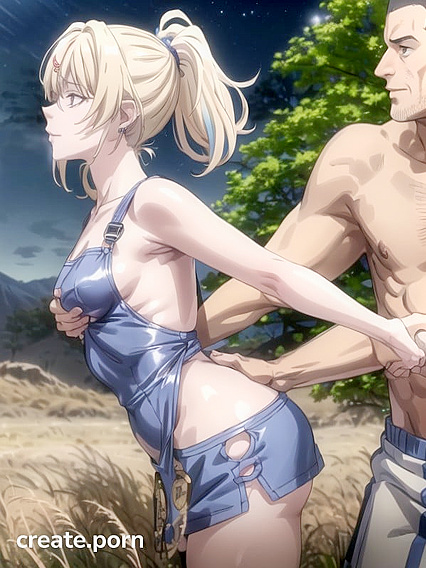 Happy Fit Girl 18+ Shows Off Her Curves in Seductive Side View Hentai Picture